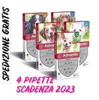 Advantix Bayer  pipette per Cani da 0-4 / 4-10 / 10-25 / 25-40 / 40-60 