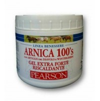 Arnica 100's Pearson 500 ml Gel RISCALDANTE con Artiglio del Diavolo, Mentolo 