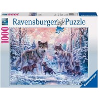Puzzle 1000 Pezzi Lupi Artici Ravensburger 19146 4005556191468