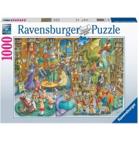 Puzzle 1000 Pezzi Mezzanotte in Biblioteca Ravensburger 16455 4005556164554