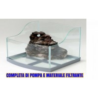 TARTARUGHIERA IMAGE 30 CON FRONTALE CURVO Con  POMPA E MATERIALE FILTRANTE 8019597525256
